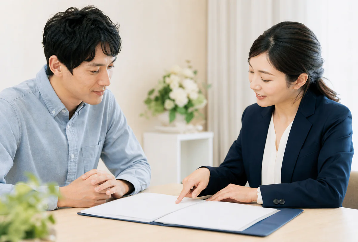プロフィールづくりに向けて書類を記入する様子